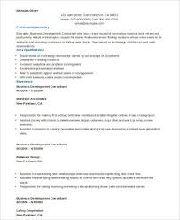 sample consulting resume templates