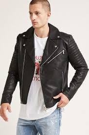Jackets Men Forever21 Leather Jacket Faux Leather Jacket Men Quilted Jacket Men