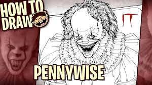 Pennywise is an evil clown coming in the horror movie entitle it from the stephen's king's novel. How To Draw Pennywise It 2017 Narrated Easy Step By Step Tutorial Youtube