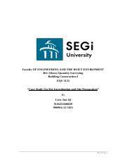 The firm was later corporatized and commenced business as dr y g tan jurutera perunding sdn bhd on 1st july 2006. Faculty Of Engineering And The Built Enviroment Docx Faculty Of Engineering And The Built Enviroment Bsc Hons Quantity Surveying Building Construction Course Hero