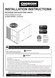 The hvac guy upgraded this from a 3 ton because he said the 3 ton wasn't big enough to cool/heat the area it was setup (he sized the original 3 ton unit.) the unit goes to three rooms primarily: Trane Oxbox 14 Seer Series Installation Instructions Manual Pdf Download Manualslib