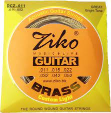 Dhingra Musicals - Ziko Brass Custom Light Acoustic Guitar strings DCZ-011(6  Strings) : Amazon.in: Musical Instruments