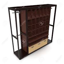 Maybe you would like to learn more about one of these? Empty Wooden Clothing Display Rack On White 3d Illustration Stock Photo Picture And Royalty Free Image Image 94757734