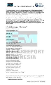 Lowongan kerja pabrik semarang pt. Lowongan Kerja Guru Di Pt Freeport Lokerkarta Com