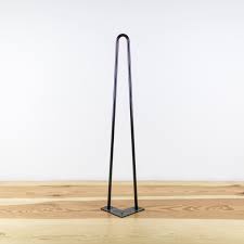 Pied De Table En Epingle 71 Cm Brut Hairpin Legs Fait Main Pietement De Table Meubles Et Rangem Pied De Table Design Pieds De Table Pied De Table Epingle