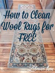 How To Clean Wool Rugs For Free With Snow Easy Diy Lehman Lane Clean Wool Rug Cleaning Hacks Cleaning