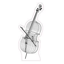 Cello 3d Illusion Led Lamp Plan Vector File For Laser And Cnc 3bee Studio 3d Illusion Lamp 3d Illusions 3d Led Lamp