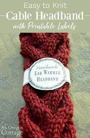 You just need to know where to look. Free Printable Gift Labels For Easy Knitted Cable Headbands Cable Tutorial An Oregon Cottage