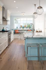 Modern kitchen island lighting fixtures offer subtle but modern charms in their designs. Kitchen Island And Breakfast Nook Beach Style Kitchen Los Angeles By Lauren Shadid Architecture And Interiors