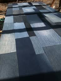 Denim Tablecloth Made From Jeans Denim Table Decor Denim Table Runner Denim Crafts