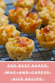 Baked Mac And Cheese Bites Recipe Mac And Cheese Bites Cheese Bites Recipe Cheese Bites