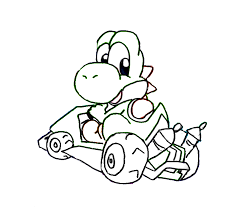 Mario Kart Para Colorear