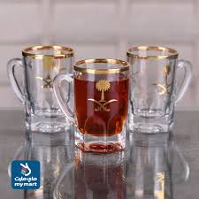 طقم بيالة شاي 6 قطعة سيفين ونخلة Hm 6002 Hm 6002