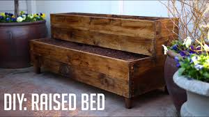 The enclosed space and elevated design makes your garden harder to woodlogger's affordable raised garden bed idea is an excellent project for homeowners and gardeners with a lot of unused patches of land in their yard. Diy Raised Bed Patio Planter Youtube
