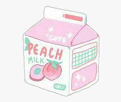 Kawaii peach milk aesthetic art print. Aesthetic Aestheticsticker Milk Peach Peachmilk Aesthetic Png Transparent Png Kindpng