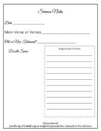 23 best images about note taking on pinterest | study. Sermon Notes Worksheets Teaching Resources Teachers Pay Teachers