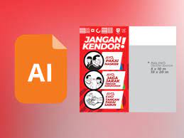 Gunakan tool untuk membuat kurvanya. Spanduk