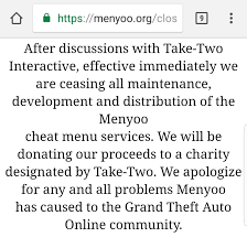 So i got an xbox one for christmas, and i'm also getting gta v soon, so if any of you know the menyoo trainer, can you download it on xbox one gta v? Popluar Mod Menu Menyoo Gets Taken Down By Take Two Gtaonline