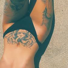 Vintage color lower stomach tattoos. 90 Stomach Tattoos For Enthusiasts That Have Guts