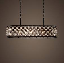 Spencer Chandelier Collection Rh Rectangular Chandelier Pendant Lighting Dining Room Drum Pendant Lighting Dining Room