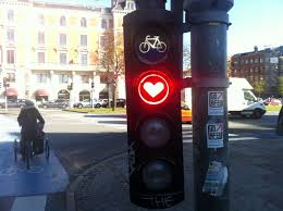 Red Heart Light Traffic Light Light Architecture Heart Lights