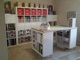 A section of a storage room that has its chests sorted by their position in the creative inventory. Most Up To Date Photos Sewing Table Desk Ideas Curtains Really Should Cause You To Feel Joyful Fruitful In Add In 2021 Ikea Craft Room Craft Room Design Quilting Room