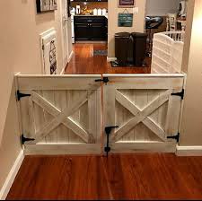 Double Door Rustic Barn Door Style Baby Dog Gate Etsy Home Decor Home Remodeling Home
