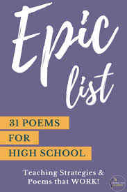 Let's take a look at some famous, funny and rhyming poems for kids. 31 Engaging Poems For High School English Class English Teacher Blog
