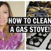 The easiest way to clean your burners is with a commercial oven cleaning spray. 1