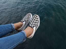 Vans Classic Checkerboard Slip On Black White Vans Shoes Women Vans Classic Slip On Vans Checkerboard Slip On