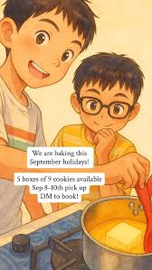 We are finally baking again after a long hiatus! DM to reserve your boxes  of our original choc chip cookies or customize your order!