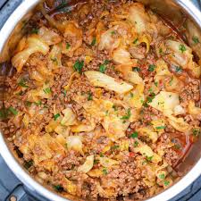 Delicious instant pot cabbage and sausage recipe is a fantastic quick and easy weekday dinner. Instant Pot Cabbage Stew With Ground Beef Sweet And Savory Meals