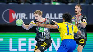 Останні твіти від international handball federation (@ihf_info). Uberzeugender Olympia Test Dhb Team Feiert Tor Gala Gegen Brasilien