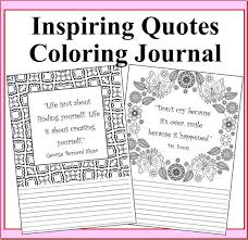 This printable journal pages pack includes 10 different hearts designs, with 4 formats available for each design this is one of six printable coloring journal page packs available in my store. Inspiring Quotes Adult Coloring Journal 50 Coloring Pages Etsy