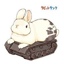 ラビットタンク キュートなスケッチ うさぎ イラスト かわいい バニー アート