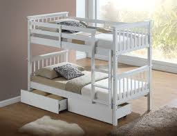 Superb prices available online at children's bed shop, find out more & shop today. Modern White Childrens Bunk Bed With Drawers