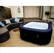 This inflatable spa can be controlled using the remote control included. Top 10 Best Inflatable Hot Tubs In 2021 Topreviewproducts Hot Tub Room Indoor Portable Hot Tub Portable Hot Tub