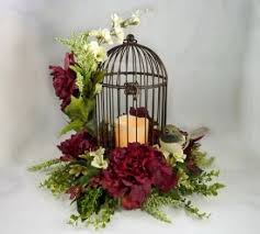 Large Bird Cage Decor Ideas 67 Trendy Ideas Wedding Burgundy Centerpieces Floral Arrangements Bird Cage Decor Bird Cage Centerpiece Candle Wedding Centerpieces