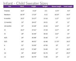 Sizing Charts For Crochet And Knitting The Lavender Chair