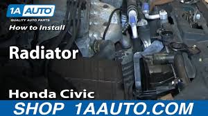 How To Replace Radiator 92 00 Honda Civic Youtube