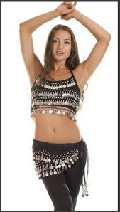 Детский костюм танец живота майя | belly dance dress, dance outfits, belly dance outfit. Top Completo Nero E Argento Per Danza Del Ventre Grandi Sconti Abbigliamento Danza