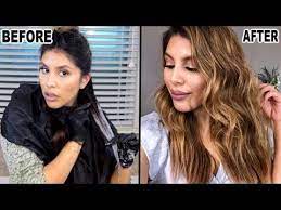 Diy Balayage At Home Highlights Refresh Using Revlon Frost Glow Kit Youtube Diy Balayage Dark To Light Hair Natural Dark Hair