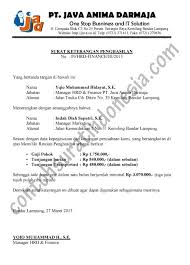 Contoh Surat Keterangan Penghasilan Atau Gaji Karyawan