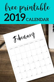 Free Printable 2019 Calendar Template Pages Paper Trail Design 2019 Calendar Calendar Printables Templates Printable Free