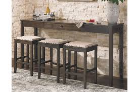 Rokane Counter Height Dining Table And Bar Stools Set Of 4 Counter Height Dining Room Tables Counter Height Table Sets Dining Room Table
