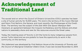 Maybe you would like to learn more about one of these? Lena Recollet On Twitter Toronto Land Acknowledgement By Uoftfnh Toronto Https T Co Q0zzhqmfko Https T Co Ft7jfyofby