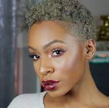 Pixie Afto Natural Gray Hair Natural Hair Styles For Black Women Black Girl Natural Hair