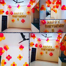 Minnie mouse wall simple birthday decoration at home. Best Balloon Decoration In Chandigarh Birthday Planners In Chandigarh