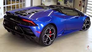 Lamborghini Huracan Evo Blue 2020 Lamborghini Lamborghini Huracan Sports Car