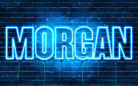 Morgan Con Nombres Texto Horizontal Nombre Morgan Feliz Birtay Morgan Luces De Neon Azules Fondo De Pantalla Hd Peakpx